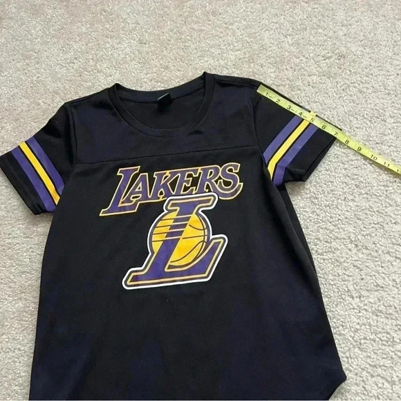 Ultra Game NBA Women’s Soft Mesh Los Angeles Lakers T-Shirt Black Size Small - Picture 6 of 13